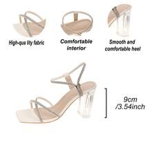 Women's Fashion High Heel Sandals, Comfortable For Party, Wedding, Outdoor, Spring/Summer - Beige - View 6