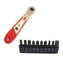 3/2/1pc, Multi-Functional Ratchet Screwdriver Tool Set - Comes With 10 Screwdriver Heads, 9 Sockets, Non-Slip Grip, Double-Ended Design, Angled Handle Suitable For Tight Spaces, Ratchet Mechanism Suitable For Restricted Area Operation, Suitable For Home Repair, Kitchen And Bathroom Plumbing Repair, Industrial Equipment Maintenance And DIY Projects Requiring Various Screws. It Is An Indispensable Work Tool, And Also A Perfect Gift For Gentlemen! (Random Style, Color Difference, Random Packaging) - Multiple Styles [upgraded Materials] - View 15