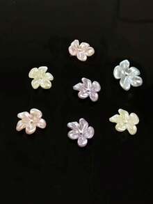 20x16mm Acrylic UV Coated Heart Wing Bow Beads, Handmade DIY Phone Charm, Hair Accessories - Multicolor - View 1