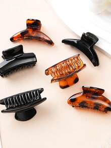 12件套可爱时尚发夹，适合日常使用，包括发爪、发夹、发卡、发卡等。 - 彩色 - 查看 2