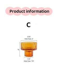 3个粉色烛台，两用，适用于各种蜡烛，可用于餐桌装饰、约会之夜、情人节派对、房间装饰、礼品赠送。锥形玻璃烛台，茶蜡烛台，适用于餐桌摆饰、婚礼装饰和晚宴。 - 棕色燭台 - 查看 11
