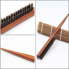 猪鬃造型梳，尖尾梳，专业沙龙梳，适用于长卷发、浓密卷发、波浪发和干枯受损发质，减少头发断裂 - 彩色 - 查看 4