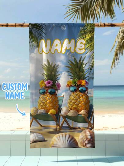 A Personalized Children's Beach Towel, A Perfect Summer Birthday Gift, Suitable For All Kinds Of Summer Occasions. Customize Beach Towels And Accessories For The Beach, Pool, Travel, Camping, Yoga, And More.