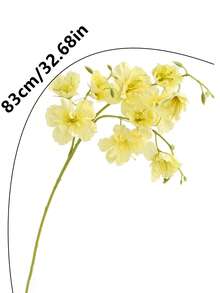 1朵逼真秋海棠花，质感栩栩如生，适用于婚礼、家居、户外派对花卉装饰、桌面装饰、花园、酒店、酒吧、壁炉花瓶装饰、DIY拱形花环装饰，可作为送给她的礼物。 - 黃色 - 查看 3