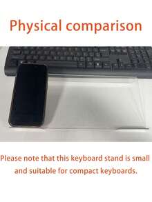 Adjustable Keyboard Stand, Minimalist Monitor Riser, Elevates Keyboard Angle For Comfortable Typing, Non-Slip Design, Suitable For School Supplies, Back To School Office Desk Accessories - Multicolor - View 7