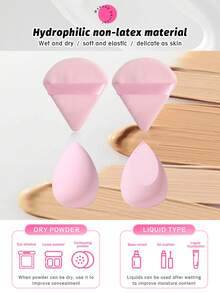 Bộ dụng cụ trang điểm 32 món bao gồm: 25 cọ trang điểm + 2 bông phấn tam giác + 2 mút trang điểm + 2 bông phấn dạng cushion mini + 1 dụng cụ vệ sinh cọ trang điểm, tất cả trong một & thân thiện với người mới bắt đầu | Dễ dàng mang theo khi đi du lịch & thích hợp làm quà tặng | Hoàn hảo cho người mới bắt đầu/phụ nữ - Nhiều màu - Xem 5