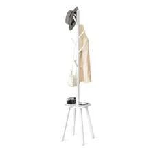 VASAGLE Coat Rack, Free Standing Coat Stand, Hall Coat Tree With 8 Hooks And Storage Shelf, 67.1 Inch Tall, For Coats, Hats, Bags, For Entryway, Hallway, Bedroom - 白色 - 查看 7
