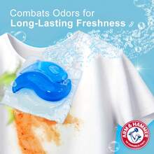 3-Compartment Laundry Detergent Pearls, 15g, 30pcs, Soft & Comfortable, Strong Stain Removal, Fresh Deodorizing, Effective Cleaning, Suitable For Washing Machines - Liquid - View 6
