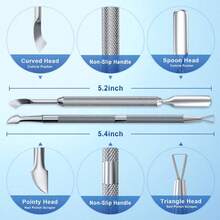 Stainless Steel Cuticle Nipper For Nail Salon, Precision Sharpened Blade, Effective Removal Of Cuticles And Hangnails - Silver - View 5