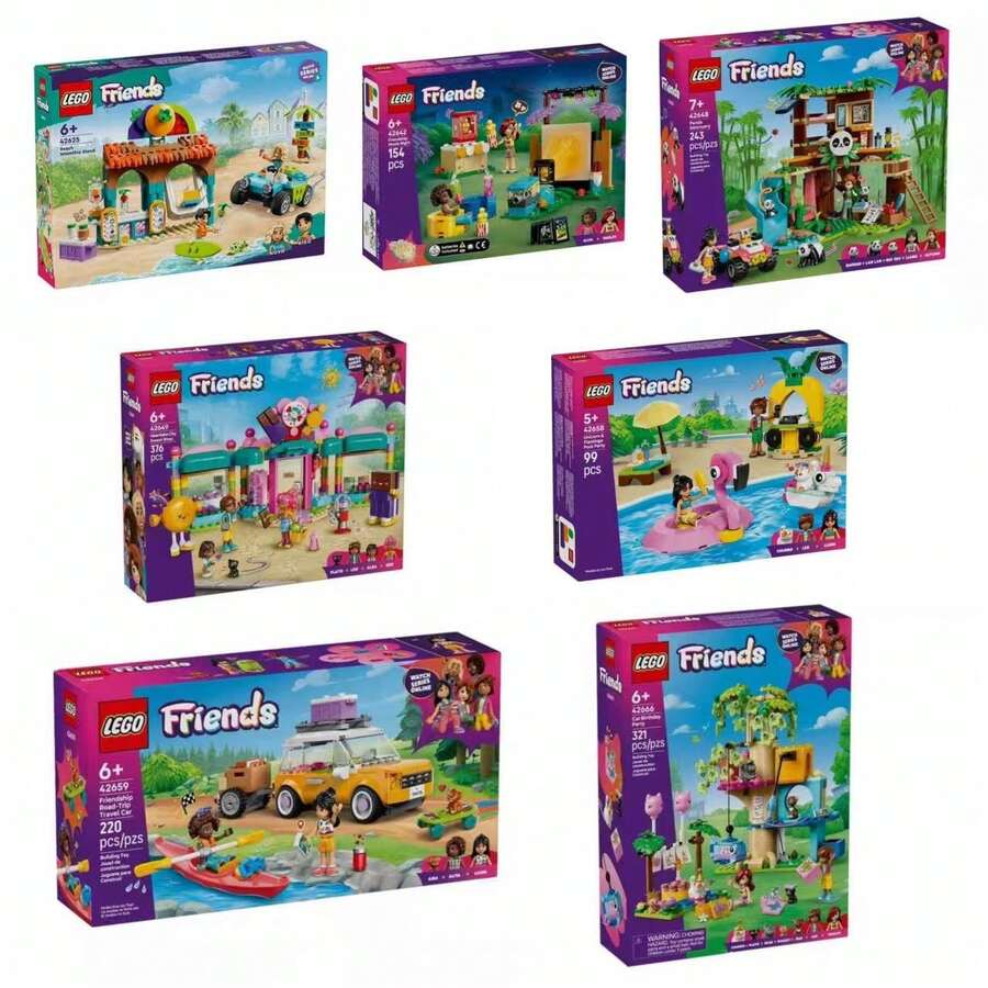Bộ xếp hình LEGO Friends Series 42625 42642 42648 42649 42658 42659 42666, đồ chơi lắp ráp dành cho bé trai và bé gái. - Nhiều màu - Xem 1