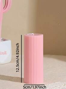 A Series Of Charming Pink Striped Candles Available In Multiple Sizes. These Candles Feature A Refined Striped Design, Exuding An Elegant And Fashionable Ambiance, Making Them Suitable For Various Occasions Such As Mother's Day Gifts, Holiday Decorations, Birthdays, Graduations, Candlelight Dinners, Proposals, Home Decor Accents, And Couple's Gifts. - 1PC - View 13