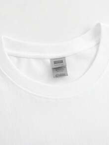 Plus Size Top 1PC Funny AI Theme Graphic Women's T-Shirt - White - View 3