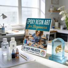 1pc Epoxy Resin Art Beginner Spiral Notebook, 30 Simple Full-Color Resin Project Guide, Tools Safety Techniques And Completion Diary, Ideal Gift For DIY Art Makers, Resin Beginners And Creative Enthusiasts - A - View 8
