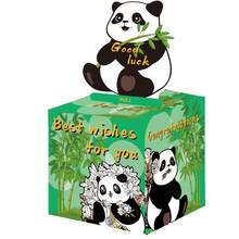 Giant Panda-Themed Cash Box Happy Birthday Card And 50 Transparent Bags Surprise Cash Box Cash Box Is Suitable For Birthday Celebration Events Party Box - View 4