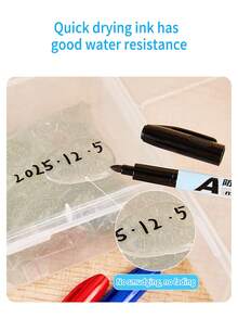 1支防冻记号笔，多种颜色可选（黑色、红色、蓝色），适用于低温实验、冷冻奶袋标记，不透明油性笔，可用于冷冻袋、食品包装、涂鸦、快递标记。 - 防凍記號筆 - 查看 5