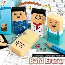 1 cục tẩy hình người bố hói dễ thương, đồ dùng văn phòng phẩm độc đáo, không để lại dấu vết, cục tẩy nghệ thuật sáng tạo. - Nhiều màu - Xem 3