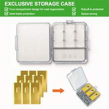 适用于 Mova 1000、Mova 600、Mova 600 机器人割草机的 15/24 片装替换刀片，耐用不锈钢材质 [通过 DIN EN 50636 防碎裂测试]，含螺丝 - Mova - 查看 2