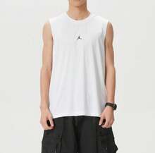 Nike Rompi Olahraga Tanpa Lengan JORDAN Pria Musim Panas - Putih - View 2