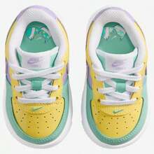 Nike Air Force 1 Low Lace Boys' Toddler White Casual Sneakers IF1674-100 | Court-To-Street Style, Iconic Silhouette - 黃色 - 查看 4