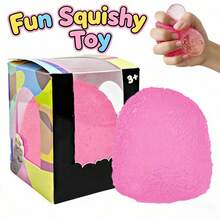 Squishy Stress Balls - Super Solid Squeeze Ball, Squishy Fidget Toys Stress For Kids And Adults, Sensory For Stress Relief, Birthday, Easter Basket Stuffers And Party Favors. - 粉紅色-Candy - 查看 10