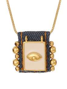 1 chiếc mặt dây chuyền hình thánh giá Tarot vuông phong cách Bohemian, dây chuyền kiểu cổ điển dành cho nữ. - Vàng - Xem 4