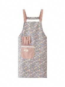 3件装新款时尚帆布长袖围裙，耐用防污，适用于烹饪/厨房/餐饮行业的防护服 - 彩色 - 查看 9