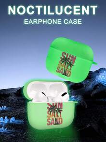 Ốp tai nghe họa tiết cây cọ nhiệt đới chuyển màu "SUN SALT SAND" mang đến không khí mùa hè, thiết kế mờ, phản quang ban đêm, tương thích với Apple 4/3/1/2/Pro/Pro 2/Pro 3. Hàng chất lượng, thiết kế độc đáo. Vui nhộn, sáng tạo, thẩm mỹ, dành cho phái nữ. - Xem 1