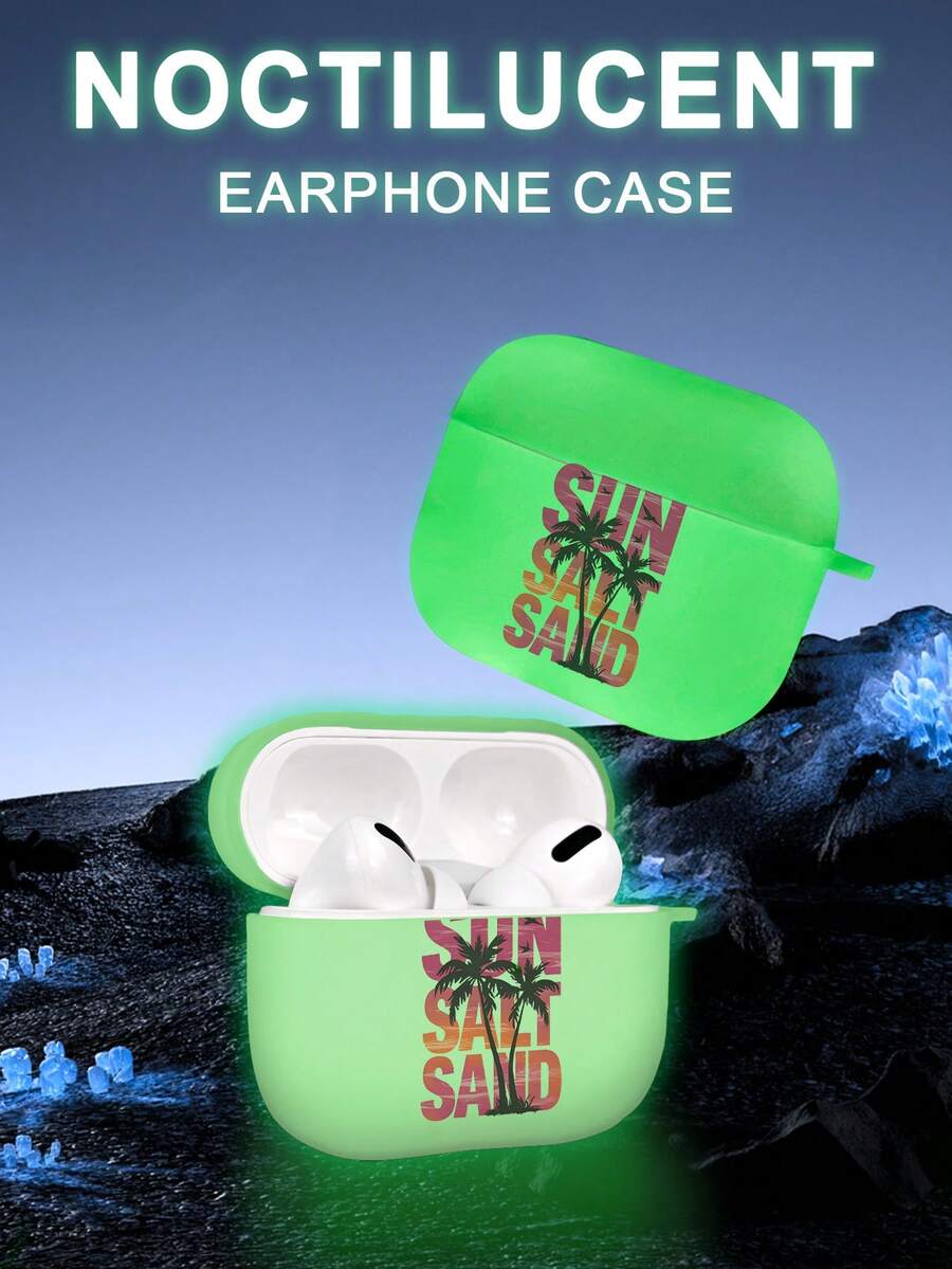 Ốp tai nghe họa tiết cây cọ nhiệt đới chuyển màu "SUN SALT SAND" mang đến không khí mùa hè, thiết kế mờ, phản quang ban đêm, tương thích với Apple 4/3/1/2/Pro/Pro 2/Pro 3. Hàng chất lượng, thiết kế độc đáo. Vui nhộn, sáng tạo, thẩm mỹ, dành cho phái nữ. - Xem 1