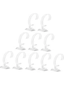 Transparent Watch Display Stand, Plastic Bracelet Jewelry Display Rack, C-Shaped Display Stand, Suitable For Stores Or Home Use, For Storing And Displaying Watches And Bracelets, Travel & Back To School Essential - Multicolor - View 6