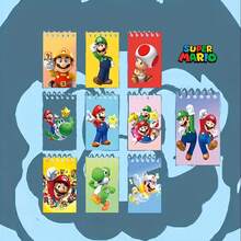 10pcs Classic Lion Game Character Mini Spiral Notebooks Set | Cute Cartoon Plumber & Dinosaur Notebooks | Adorable Little Journals Suitable For Note-Taking, Sketching And Party Hobbies | Ideal Gift For Gamers - Multicolor - View 1