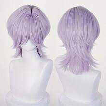 Bộ tóc giả cosplay - Tóc giả màu hồng buộc hai bên và màu tím buộc một bên, giống hệt tóc thật trong anime, phù hợp cho hóa trang ca sĩ và trang phục dự tiệc. - tóc giả - Xem 3