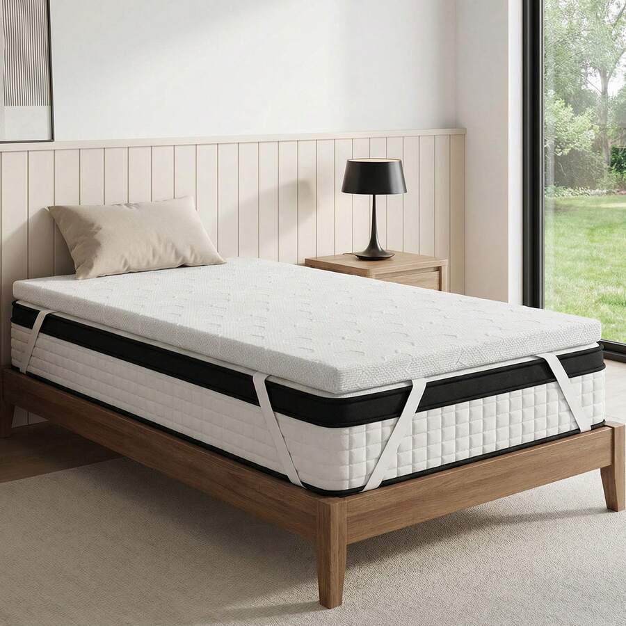 Advanced White Memory Foam Mattress, Breathable Single Mattress In Bedroom And Guest Room, Comfortable Sleeping Solution - 白色 - 查看 1