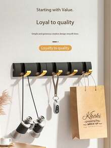 可折叠隐形门后挂钩，浴室马桶免钻孔衣架，枪灰色衣架，衣柜入口墙钩 - 彩色 - 查看 7