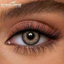 Eyeshare 1副装 适用于眼睛的软性隐形眼镜 自然色 14.0毫米 - RICHGIRL-BROWN - 查看 5
