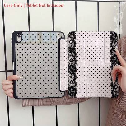 Ốp bảo vệ máy tính bảng chấm bi có ngăn đựng bút, tương thích với iPad Pro (M5)/ Air (M3)/ 11"(A16)/ 10.9/10.2/ Air thế hệ thứ 5/Pro11/10/9.7/Air 2/ (thế hệ thứ 7)/ (thế hệ thứ 8)/ Air 4/5/ Pro 11/ Thế hệ thứ 10 10.9 inch 2022 Smart Case/ Air 13(M3 2025)/ Air 11(M3 2025)/ Air 11(M3 2025)/ 11(A16 2025)/ Tương thích với Samsung Galaxy S9/S7/S10+/ Tương thích với Samsung Galaxy Tab S6 Lite 10.16 inch