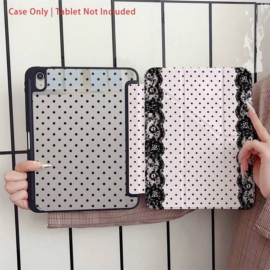 Ốp bảo vệ máy tính bảng chấm bi có ngăn đựng bút, tương thích với iPad Pro (M5)/ Air (M3)/ 11"(A16)/ 10.9/10.2/ Air thế hệ thứ 5/Pro11/10/9.7/Air 2/ (thế hệ thứ 7)/ (thế hệ thứ 8)/ Air 4/5/ Pro 11/ Thế hệ thứ 10 10.9 inch 2022 Smart Case/ Air 13(M3 2025)/ Air 11(M3 2025)/ Air 11(M3 2025)/ 11(A16 2025)/ Tương thích với Samsung Galaxy S9/S7/S10+/ Tương thích với Samsung Galaxy Tab S6 Lite 10.16 inch - Nhiều màu - Xem 1