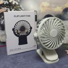 便携式夹式风扇，可充电，720°可调节，带LED灯，小巧桌面风扇，强劲静音，3档风速，USB充电迷你个人降温风扇，适用于桌面、家庭办公室、婴儿车、露营等场合，是送给女性的绝佳礼物，母亲节礼物，花园、夏季、海滩、毕业典礼、祝贺毕业、便携式工具、夏季必备品、夏季便携式 - 彩色 - 查看 16