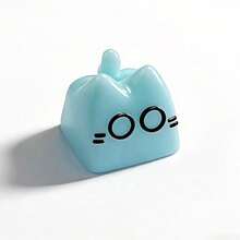 1pc Cute And Quirky Cat-Shaped Keycaps; The Keycaps Have A Cross-Shaped Actuator And Are Made Of Resin. This Keyboard Comes With Only One Keycap As A Gift. - View 12