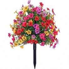 1/2pcs Artificial Upright Flower Plant With Stem,For Autumn Outdoor Decor,Realistic Silk Daisy Eucalyptus,UV-Resistant,For Weddings,Gardens, Farmhouses,Dining Tables,,Fireplaces,Thanksgiving, Halloween,Christmas Decor, Party Decor, Home Decor - Multicolor - View 10