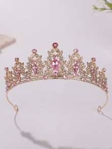 1 chiếc vương miện công chúa sang trọng, thanh lịch dành cho tiệc tùng/đám cưới - Vàng - Xem 2