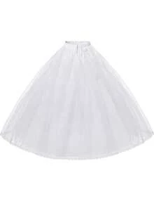 XKTRXF Váy lót không khung 8 lớp bằng vải tuyn cho váy cưới, váy dạ hội màu trắng dành cho nữ. - màu đen - Xem 3