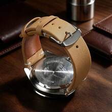 Dây đeo đồng hồ bằng da tổng hợp 20mm/22mm dành cho Galaxy Watch 4 40mm 44mm / Watch 4 Classic 42mm 46mm / Watch 5 40mm 44mm / Watch 5 Pro 45mm / Watch 6 40mm 44mm / Watch 6 Classic 43mm 47mm / Watch 7 40mm 44mm - màu nâu - Xem 10