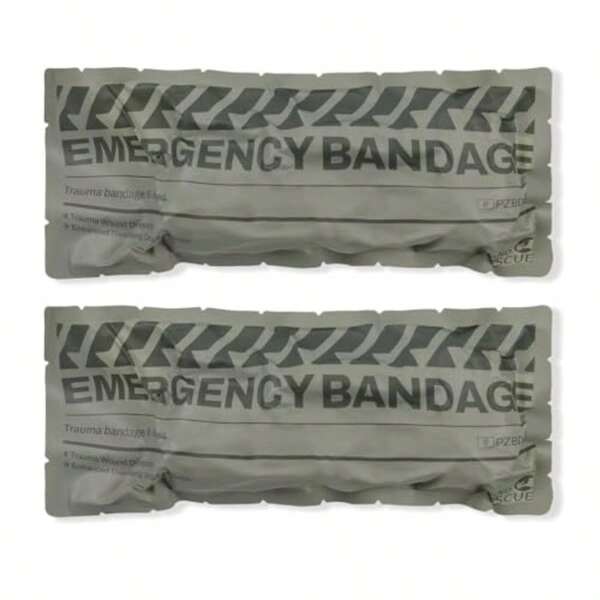 6" Israeli Style Emergency Bandage Compression Trauma Wound Dressing  Sterile Vacuum Sealed Coat Ical First Aid Kit IFAK Supplies 2 Count