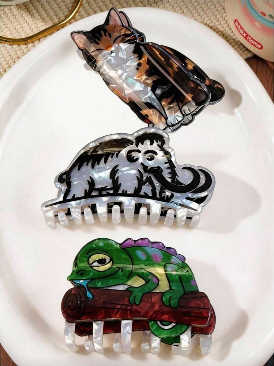 1 miếng bông tắm tẩy tế bào chết hình mèo và thằn lằn hoạt hình dễ thương, thích hợp để làm sạch da mặt và cơ thể hàng ngày. - Nhiều màu - Xem 1