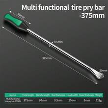 Industrial Pry Bar, Tire Lever Tool, Multi-Size Options, Flat Head Pry Bar, Suitable For Motorcycle/Car/Electric Vehicle/Tricycle/Woodworking Nail Removal, Tire Prying/Tire Expansion - Tire Pry Bar - Black and Green - View 13