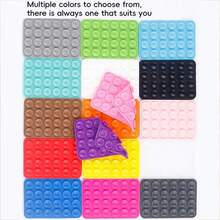 48pcs Double-Sided Suction Cup Phone Holder, 24 Suction Cups Per Side, Detachable, Waterproof, 360° Rotation. Ideal Tool For Couples To Take Photos On Valentine's Day. Suitable For Various Smooth Surfaces Like Bathroom Walls. - Multicolor - View 2