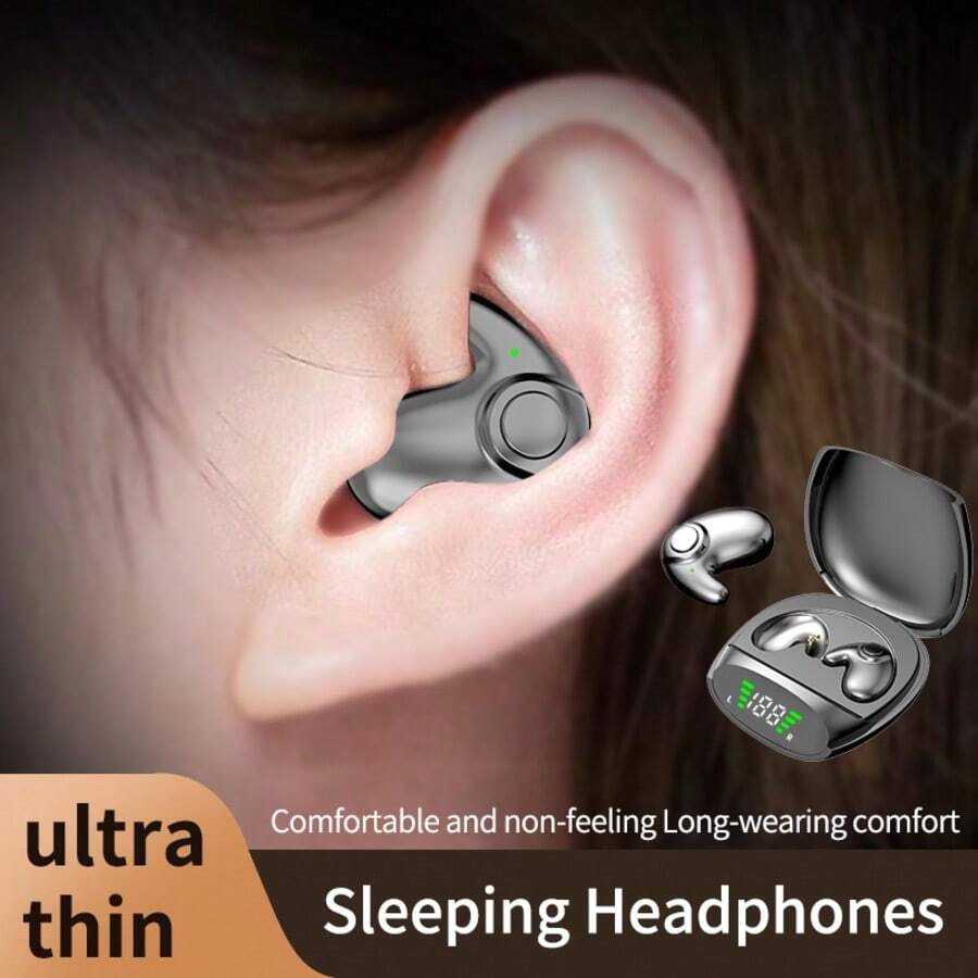 真无线耳机，HIFI音质，低延迟，自动连接，超长待机，轻巧触控设计，兼容智能手机/平板电脑/笔记本电脑等多种设备，内置麦克风，Type-C充电盒