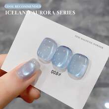 MIANEL 春季美甲 冰晶玻璃珠貓眼凝膠指甲油 2026 春季新品 美白亮片綠色貓眼指甲油 藍色指甲 UV燈美甲 高密度美甲 春季美甲 - 彩色 - 查看 9