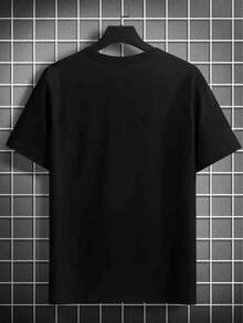 Unisex "Super Teacher" T-Shirt For Men - Short Sleeve, Crew Neck, Solid Color With Teacher Theme Print, Machine Washable For Educators, Events And Casual Wear - Black - View 2