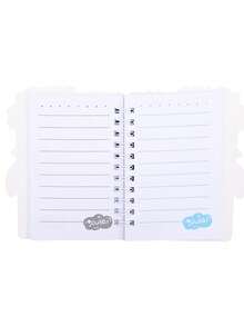 DOBBLE 可爱卡通史迪奇图案笔记本，儿童书写文具，动漫人物史迪奇和莉萝图案螺旋笔记本，莉萝和史迪奇主题学习奖励文具 - 彩色 - 查看 8